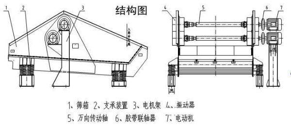 振动脱水筛结构图纸